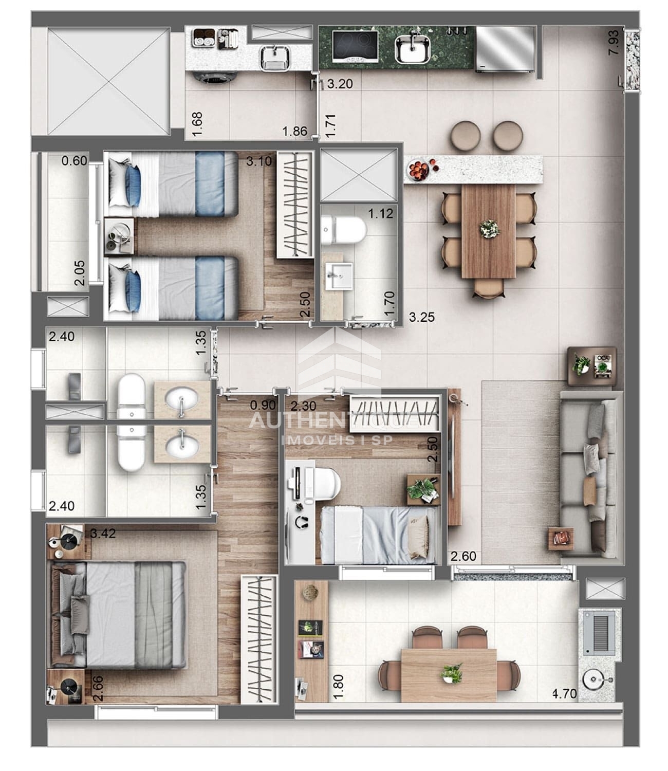 Apartamento, 3 quartos, 132 m² - Foto 17