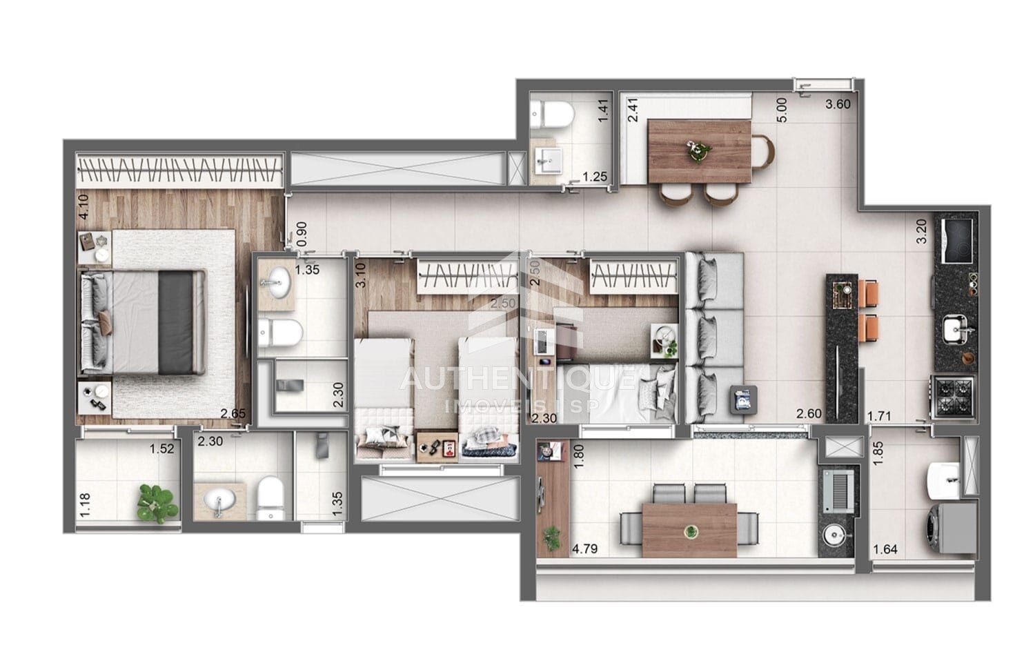 Apartamento, 3 quartos, 132 m² - Foto 21