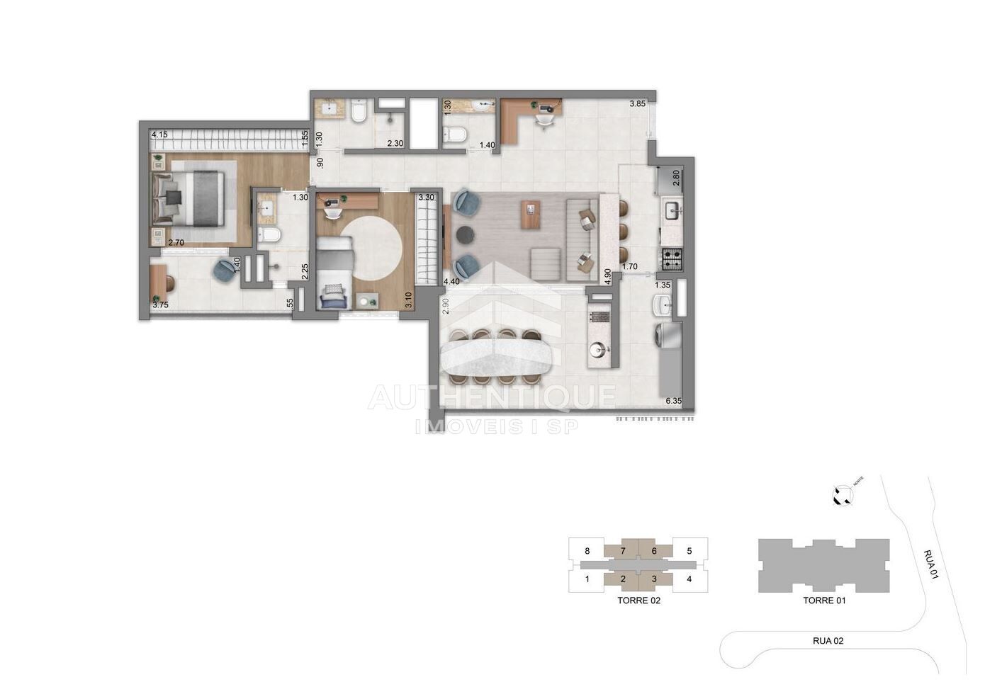Apartamento, 3 quartos, 138 m² - Foto 20