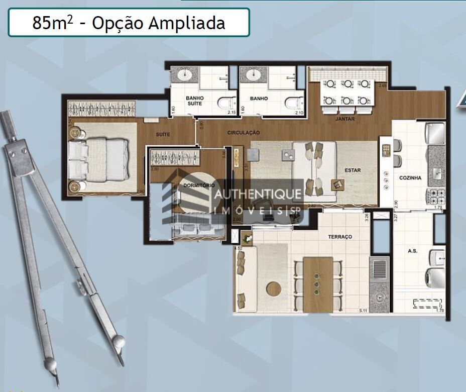 Apartamento à venda com 2 quartos, 65m² - Foto 47