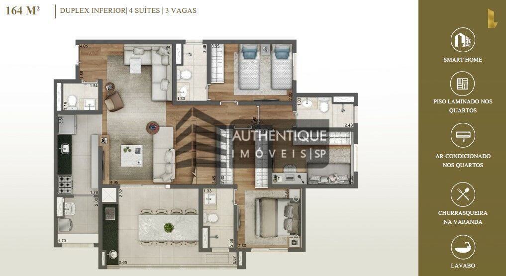 Apartamento à venda com 3 quartos, 108m² - Foto 17