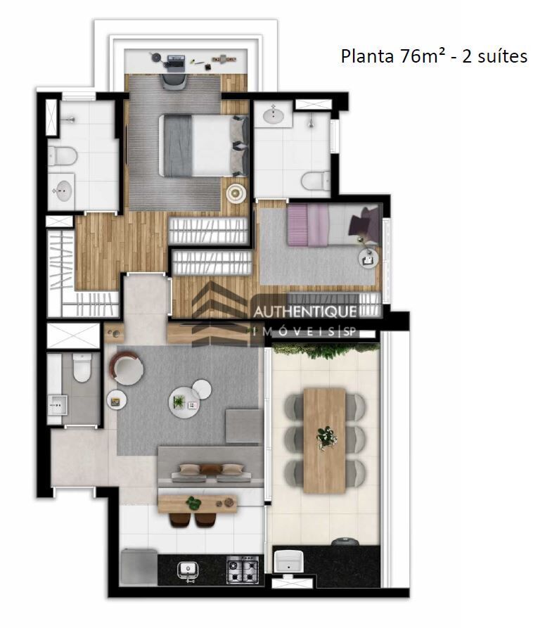 Apartamento à venda com 2 quartos, 74m² - Foto 50