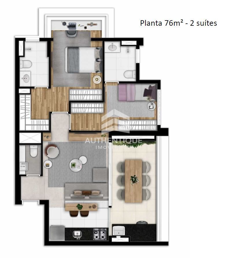 Apartamento, 2 quartos, 74 m² - Foto 50