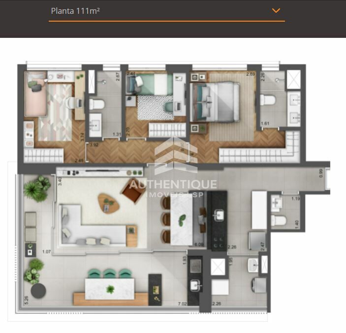 Apartamento, 3 quartos, 179 m² - Foto 51