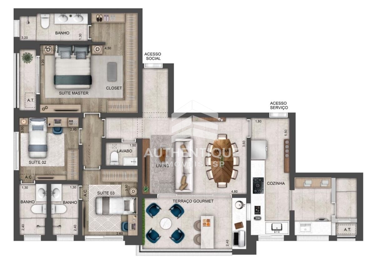 Cobertura, 3 quartos, 352 m² - Foto 12