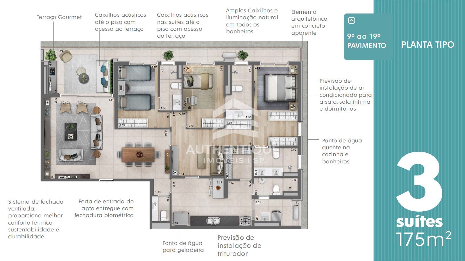 Apartamento, 3 quartos, 175 m² - Foto 59