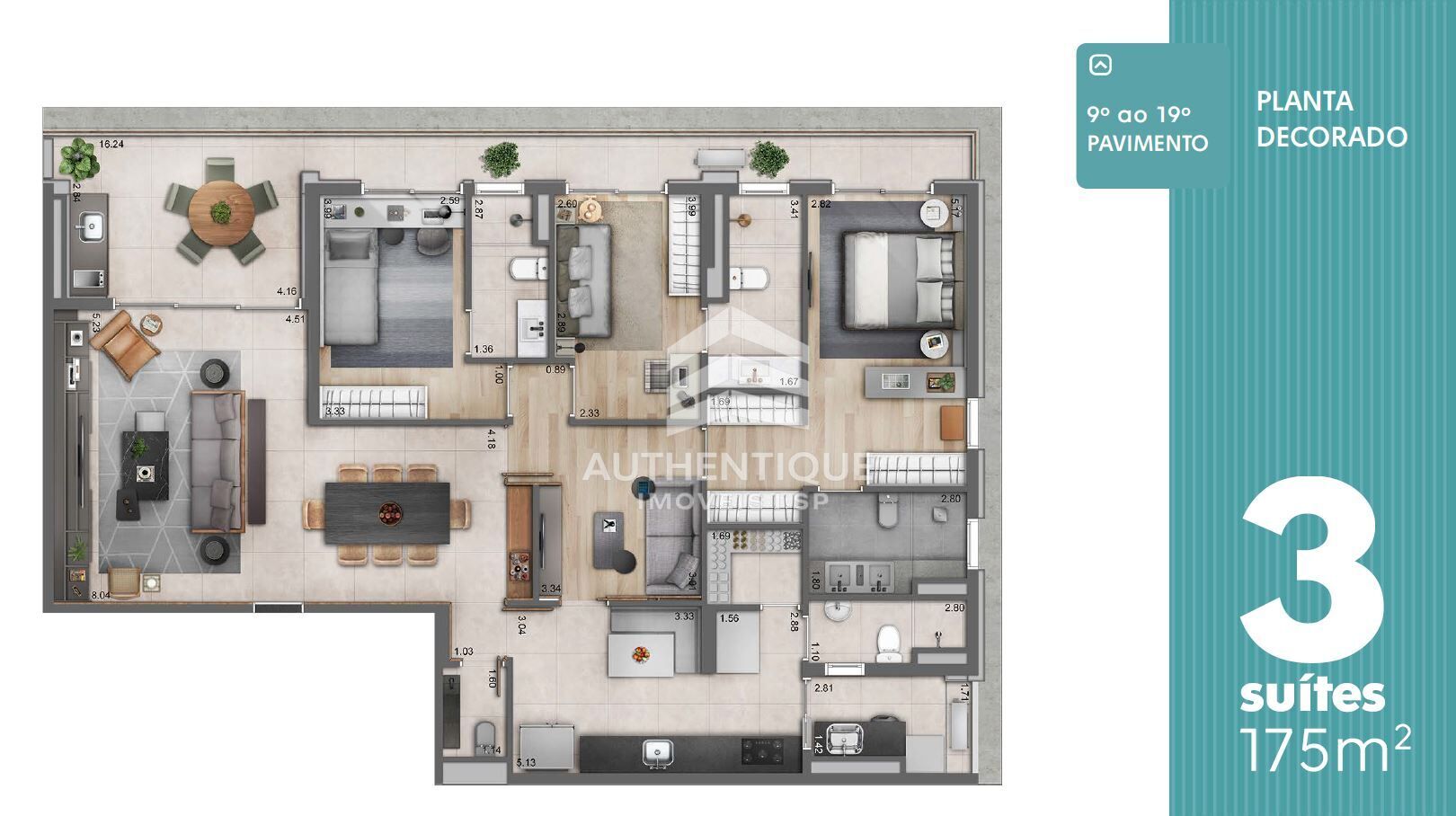 Apartamento, 3 quartos, 175 m² - Foto 58
