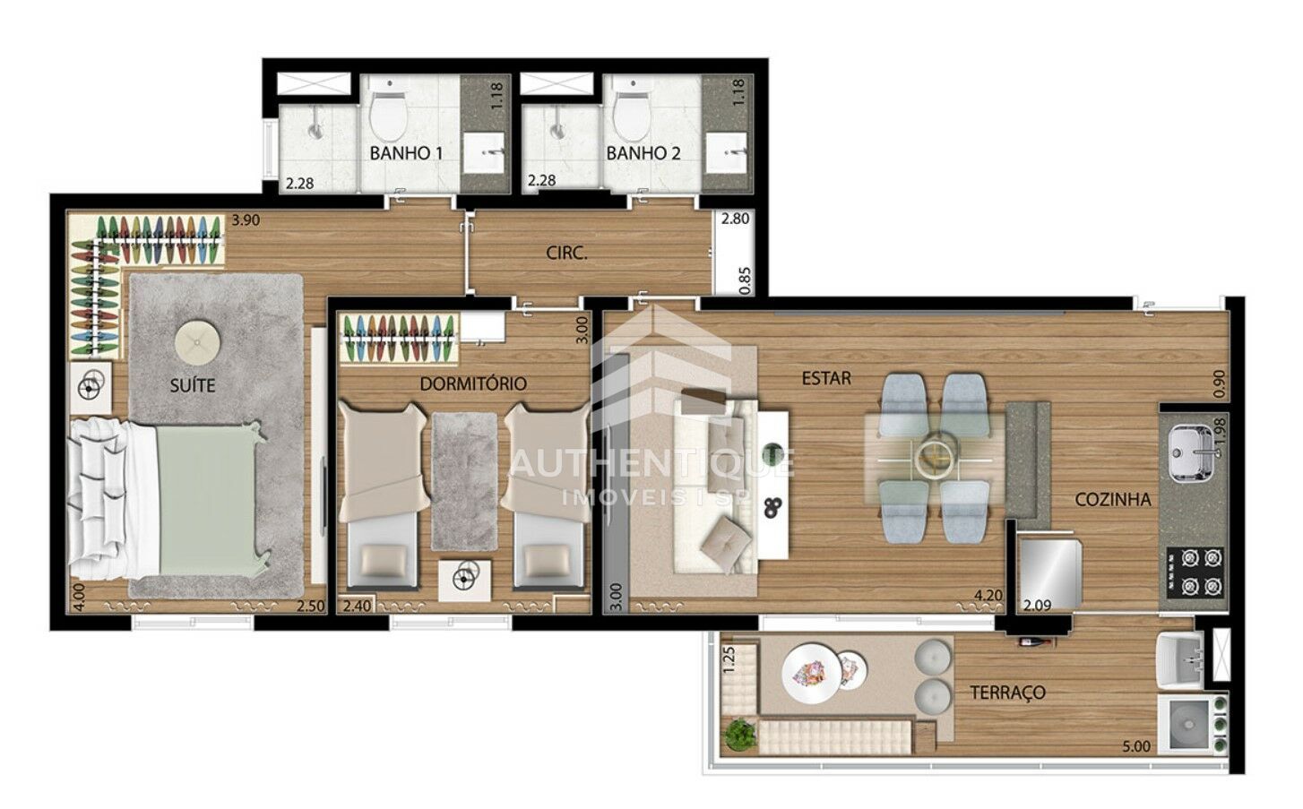 Apartamento, 2 quartos, 59 m² - Foto 41
