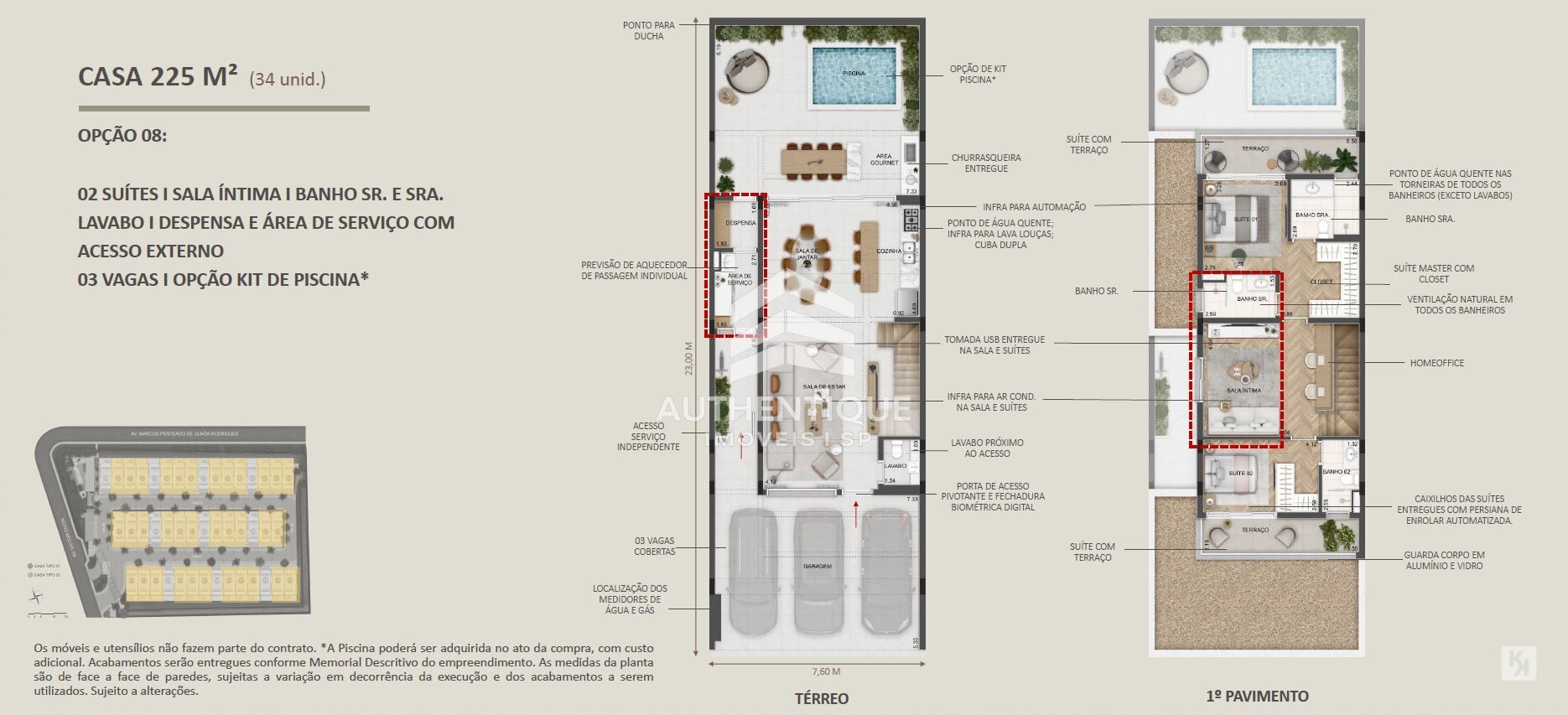 Casa de Condomínio, 3 quartos - Foto 40