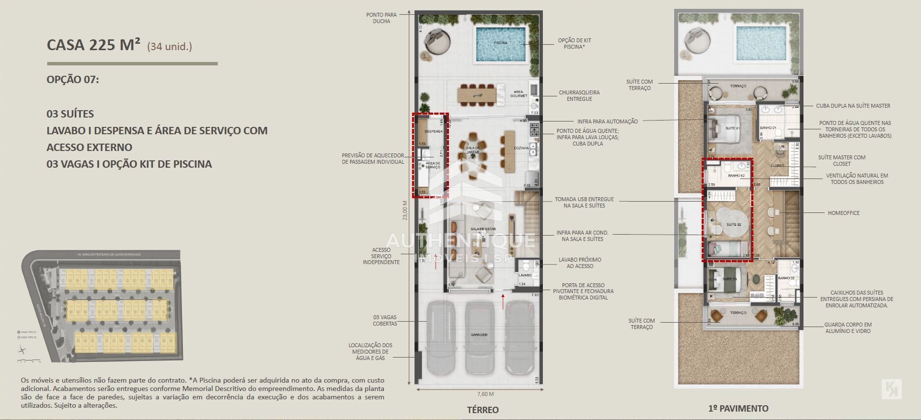 Casa de Condomínio, 3 quartos - Foto 39