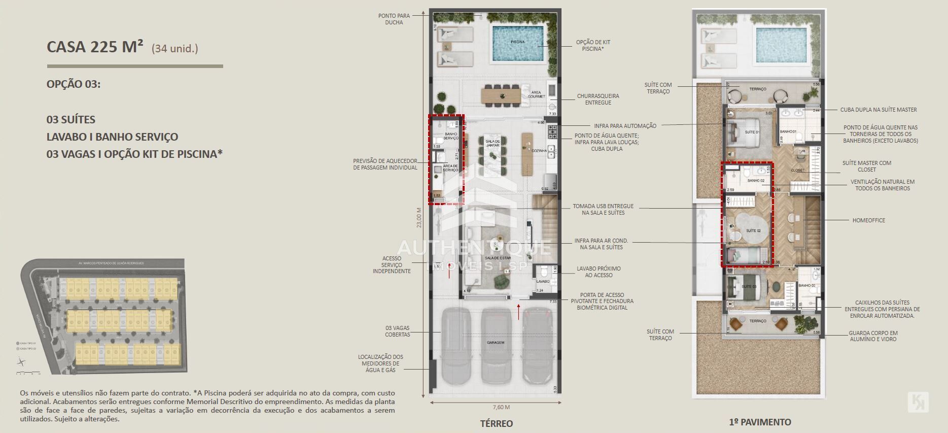 Casa de Condomínio, 3 quartos - Foto 35