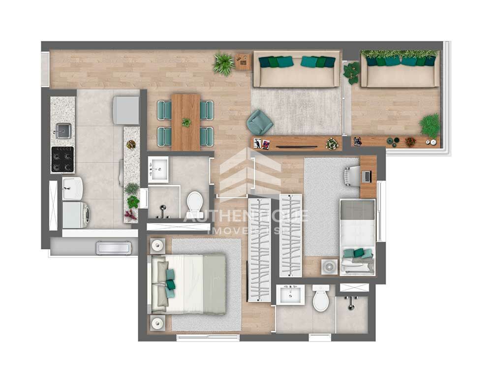 Apartamento, 2 quartos, 60 m² - Foto 43