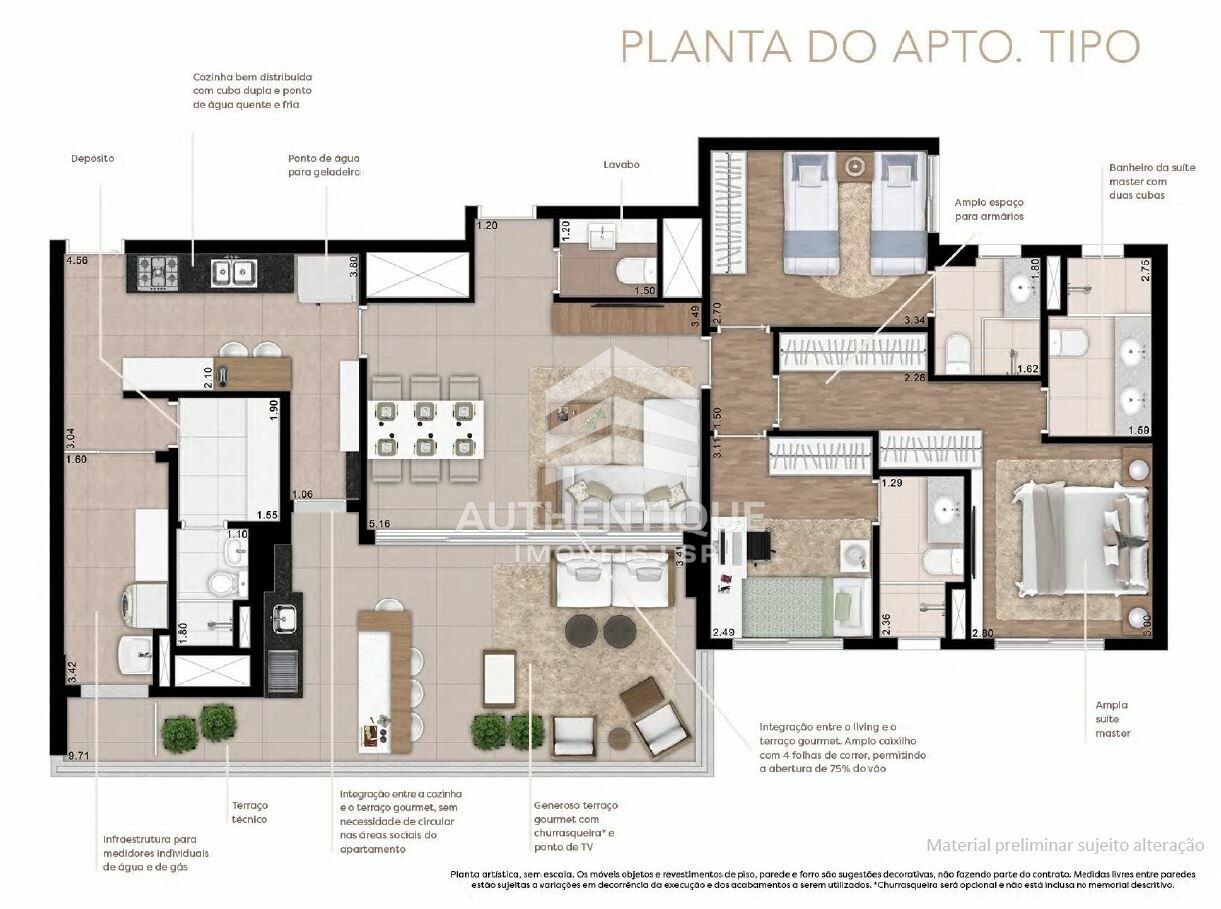 Apartamento, 3 quartos, 131 m² - Foto 41