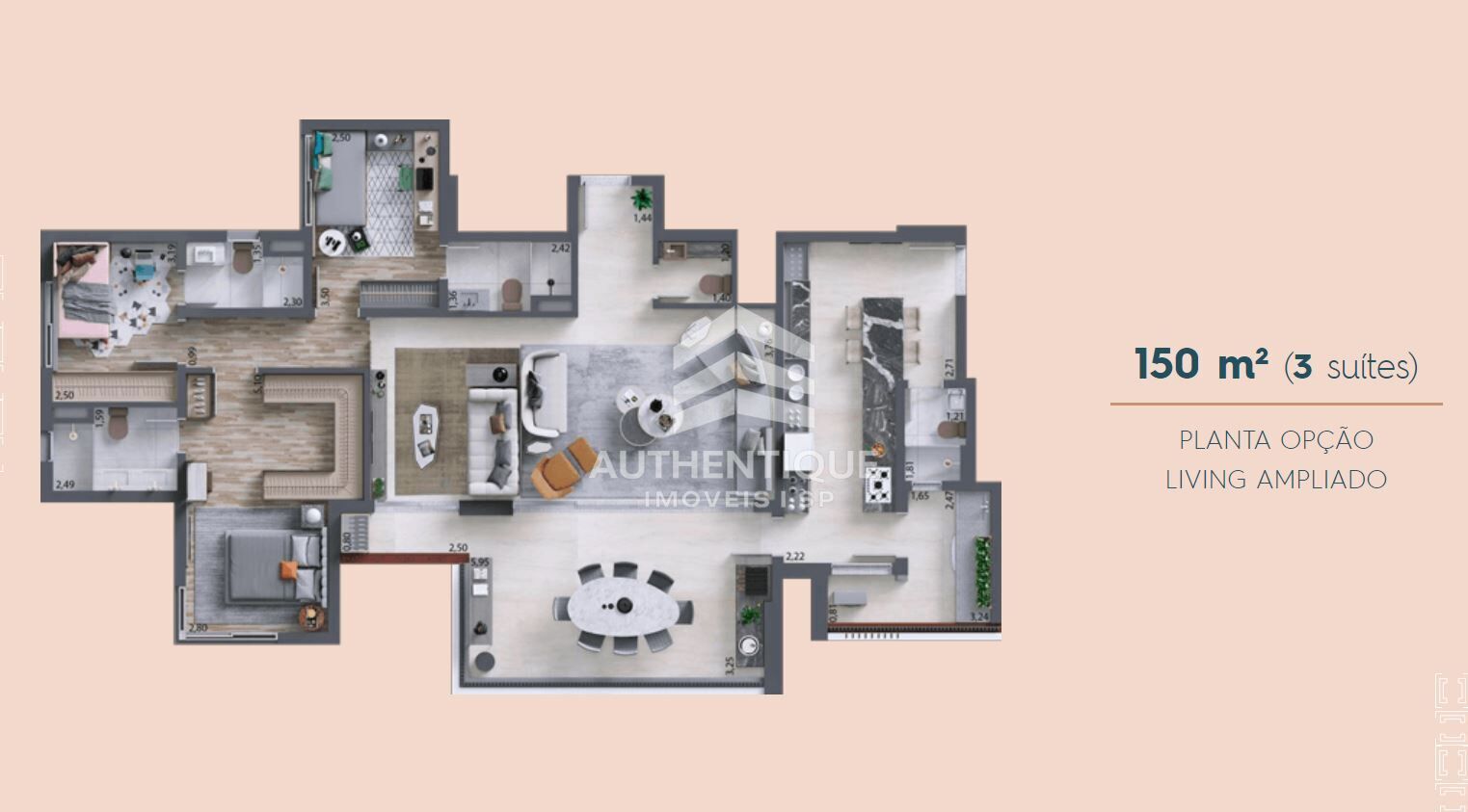 Apartamento, 3 quartos, 150 m² - Foto 6