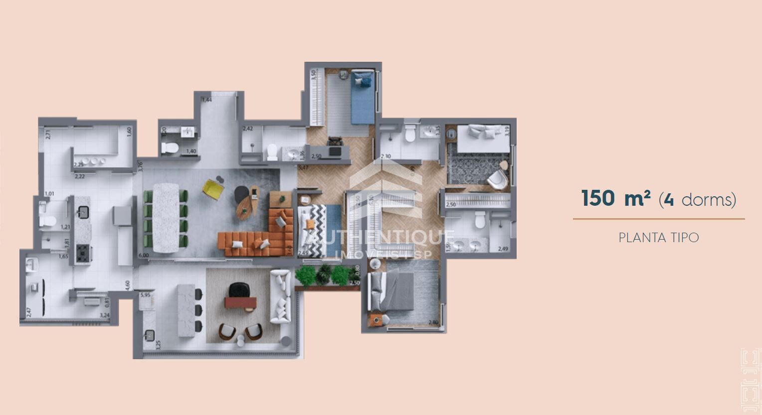 Apartamento, 3 quartos, 150 m² - Foto 7
