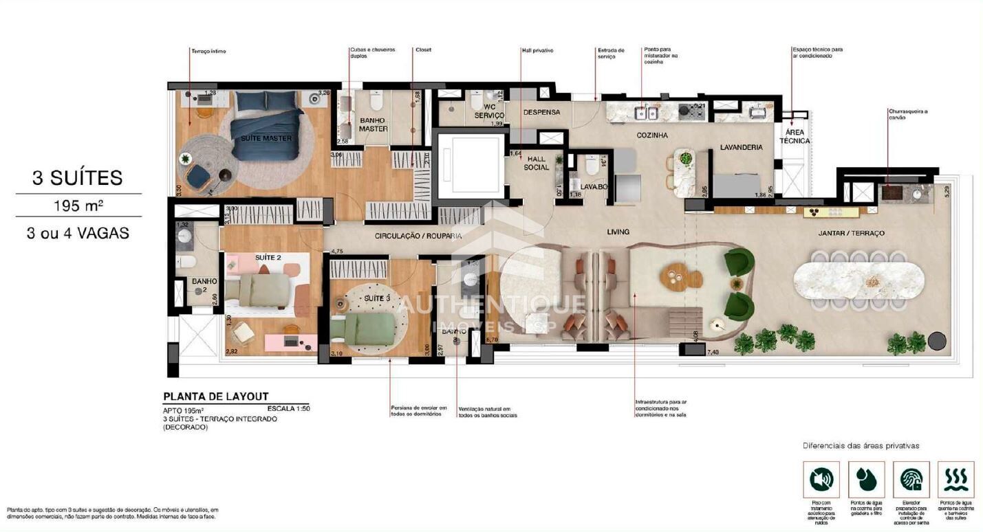 Apartamento, 3 quartos, 167 m² - Foto 18