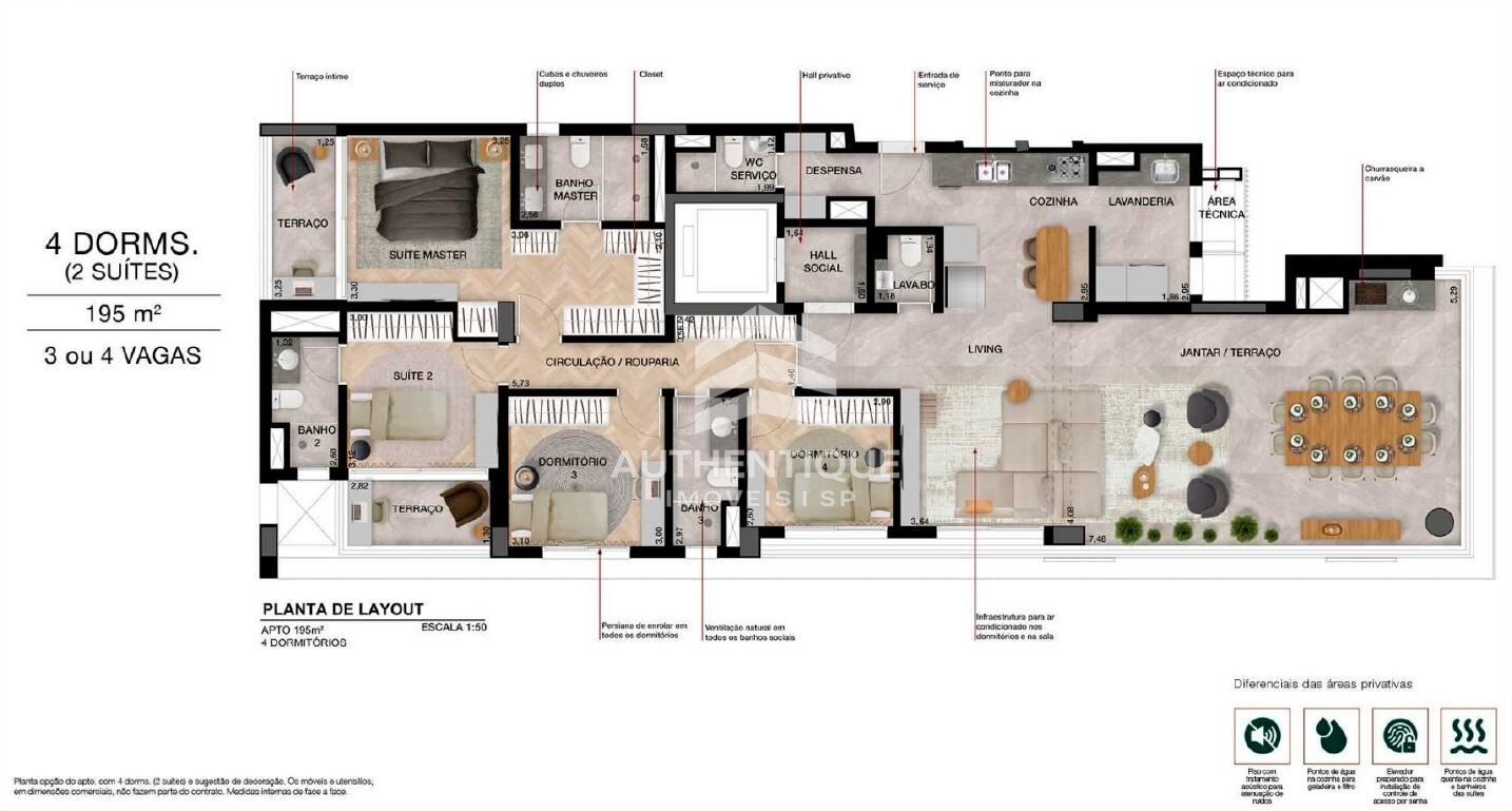 Apartamento, 3 quartos, 167 m² - Foto 19