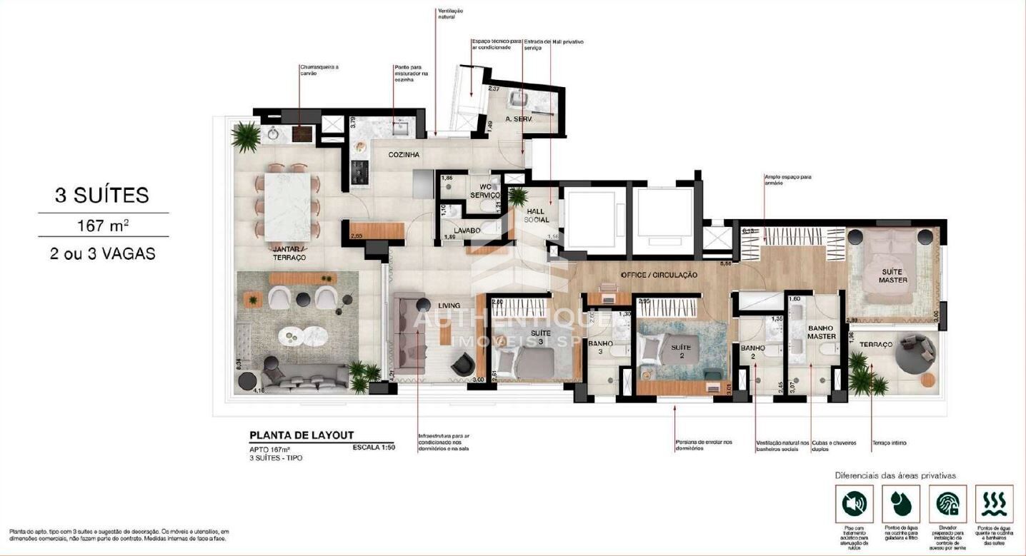 Apartamento, 3 quartos, 167 m² - Foto 17