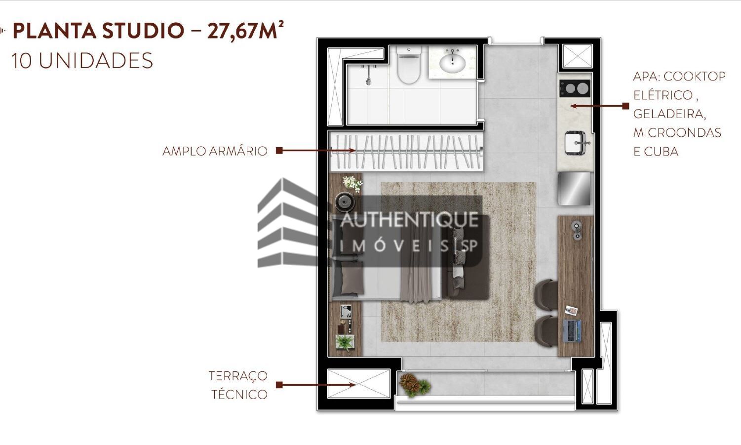 Apartamento à venda com 1 quarto, 26m² - Foto 31