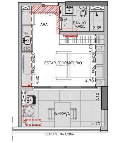 Apartamento, 1 quarto, 35 m² - Foto 33