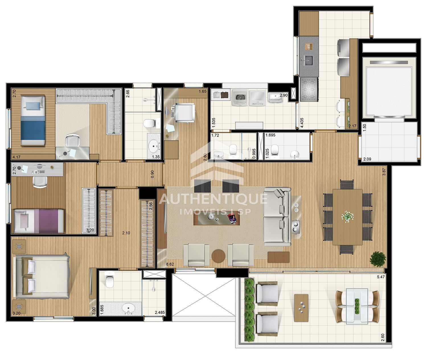Apartamento, 3 quartos, 137 m² - Foto 23