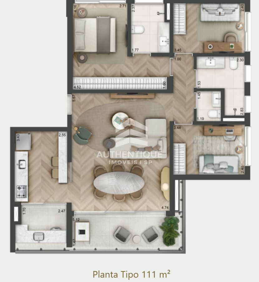 Cobertura, 3 quartos, 221 m² - Foto 20