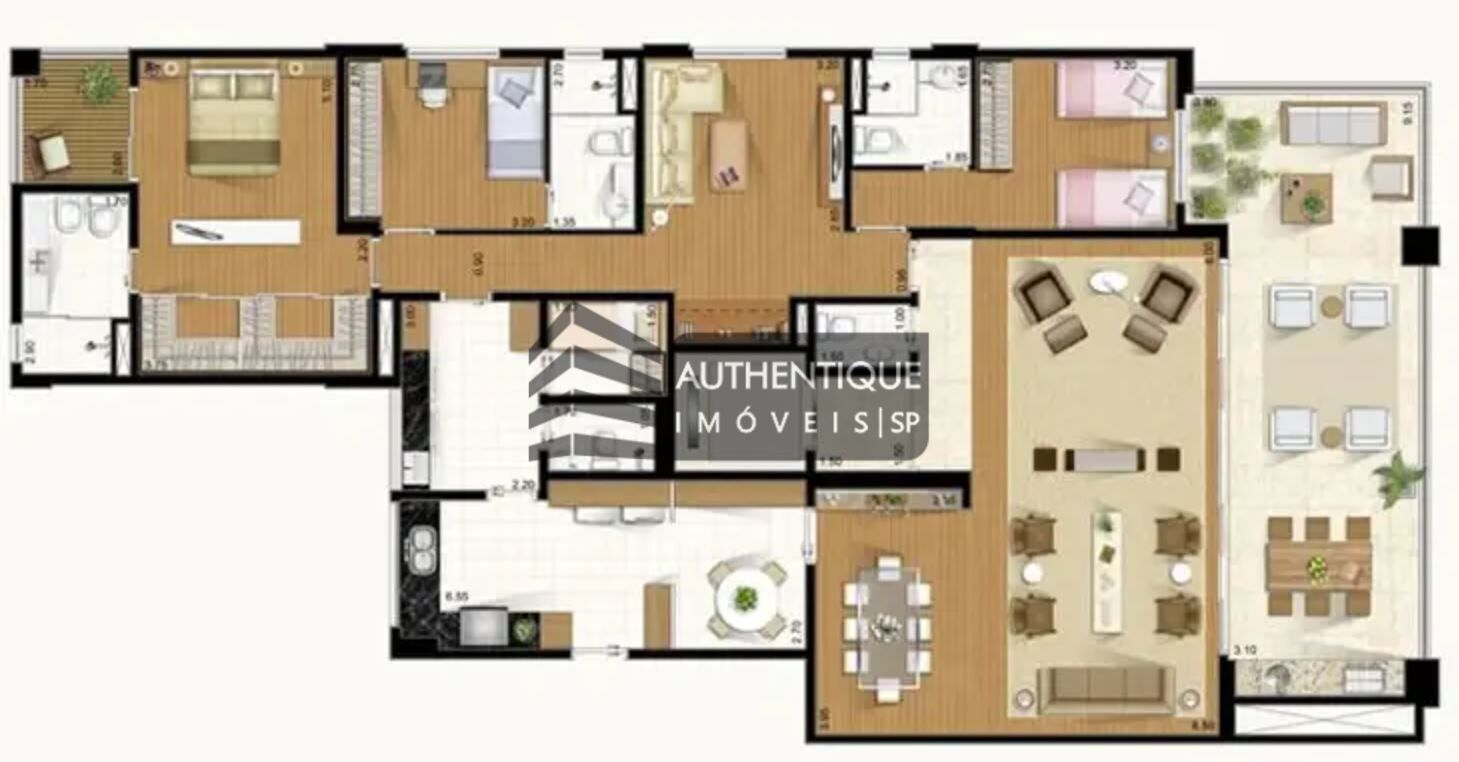 Apartamento à venda com 4 quartos, 206m² - Foto 45