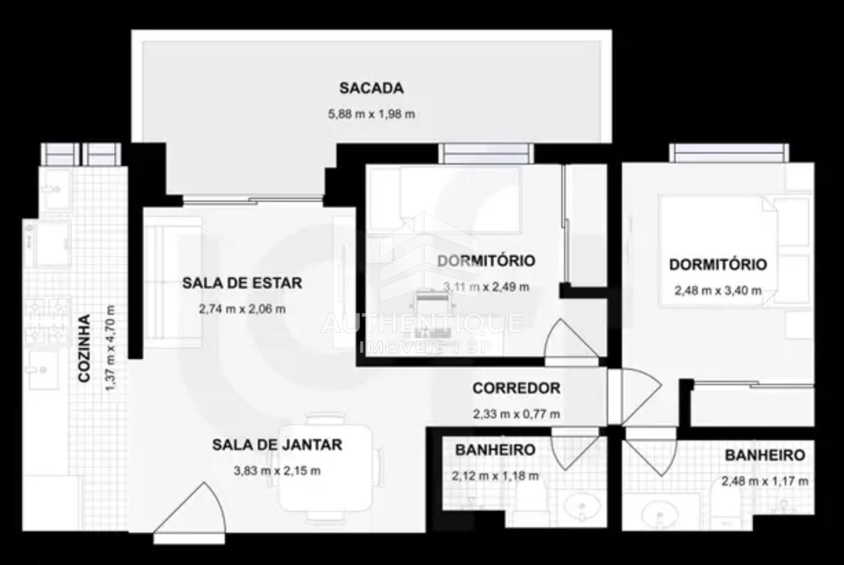 Apartamento, 2 quartos, 62 m² - Foto 35