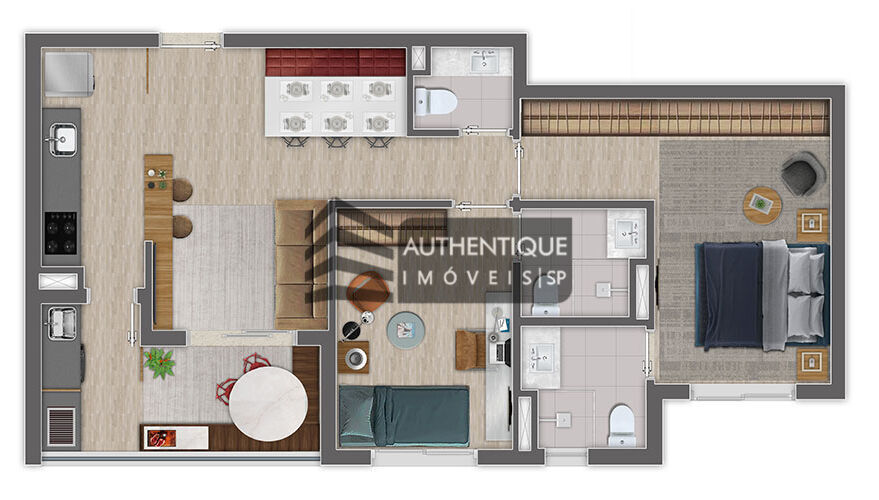 Apartamento à venda com 3 quartos, 75m² - Foto 24