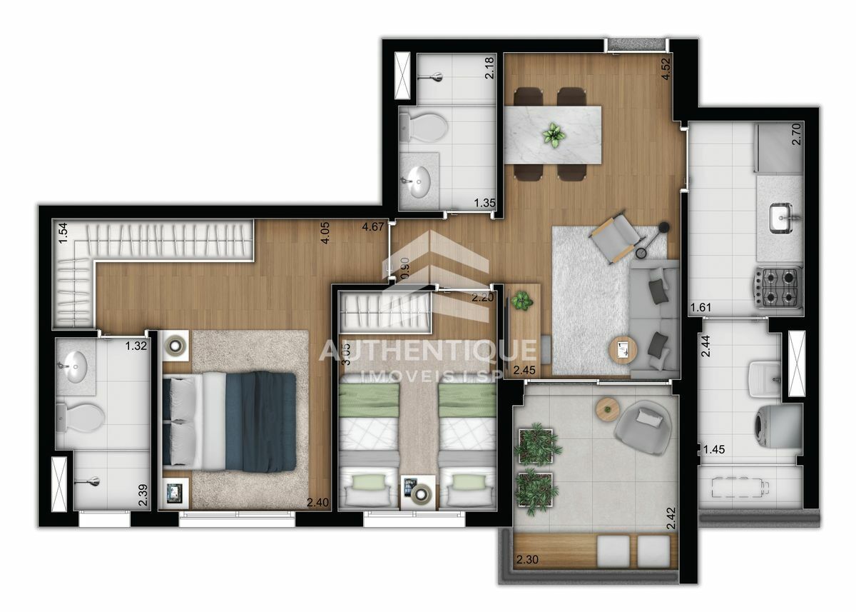 Apartamento, 2 quartos, 64 m² - Foto 22