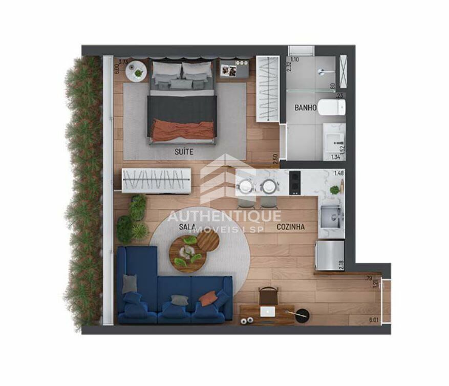 Apartamento, 1 quarto, 32 m² - Foto 20