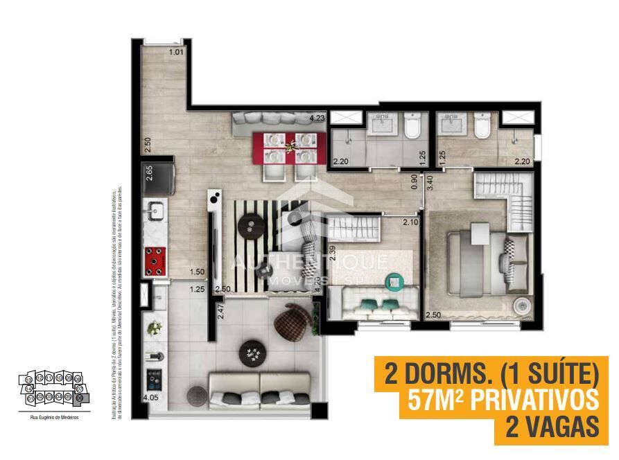 Apartamento, 2 quartos, 69 m² - Foto 14