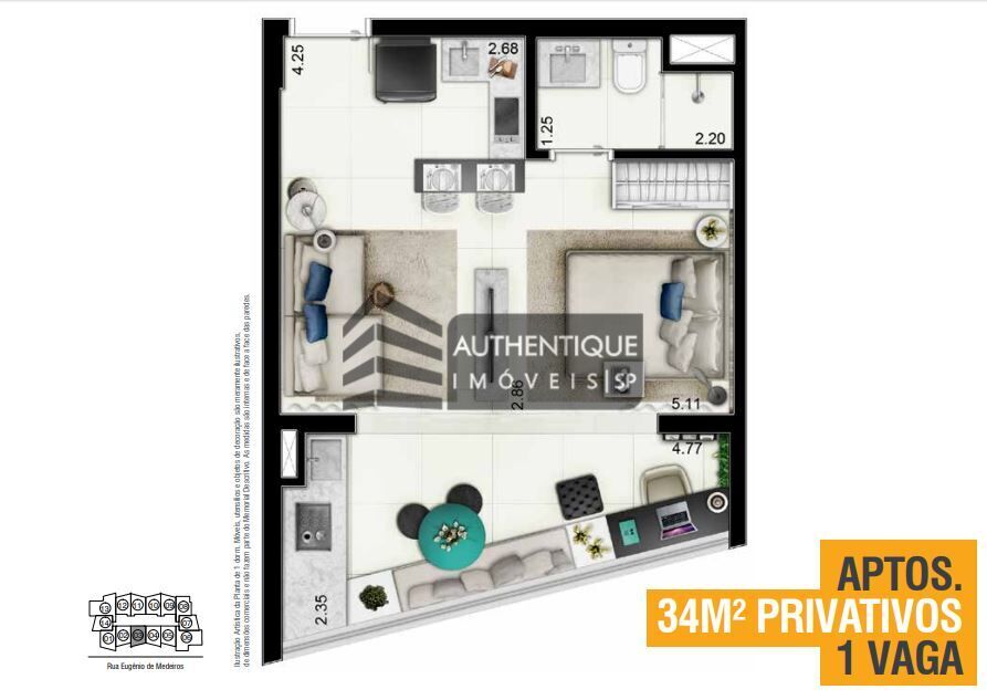 Apartamento à venda com 2 quartos, 69m² - Foto 13