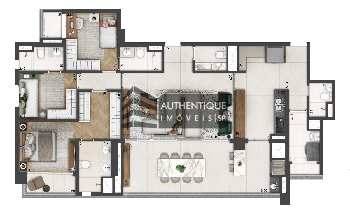 Apartamento à venda com 4 quartos, 145m² - Foto 15