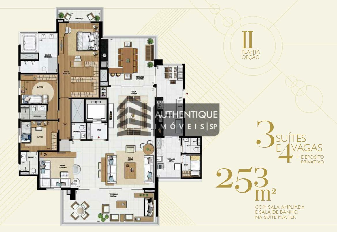 Apartamento à venda com 4 quartos, 253m² - Foto 50