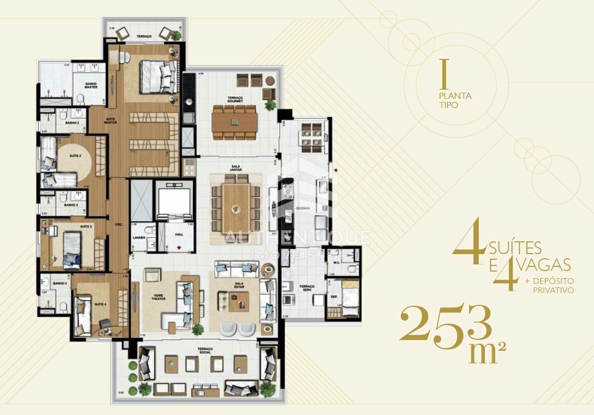 Apartamento, 4 quartos, 253 m² - Foto 49