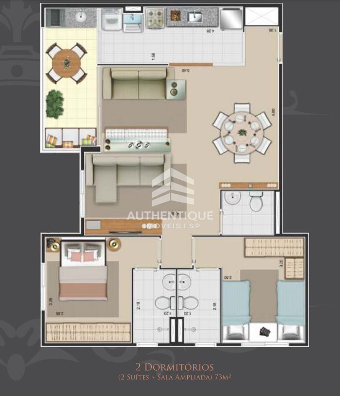 Apartamento, 2 quartos, 57 m² - Foto 21