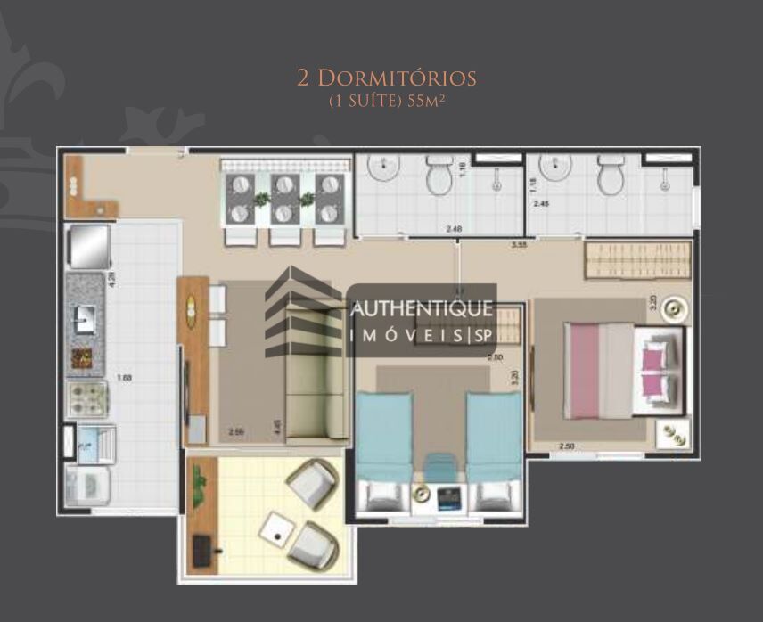 Apartamento à venda com 2 quartos, 57m² - Foto 22