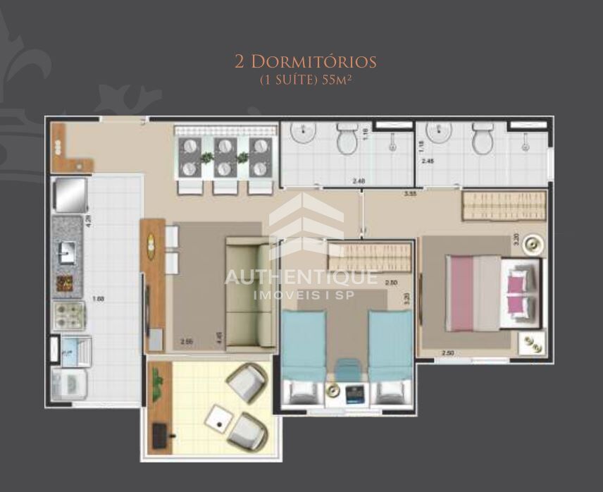 Apartamento, 2 quartos, 57 m² - Foto 22