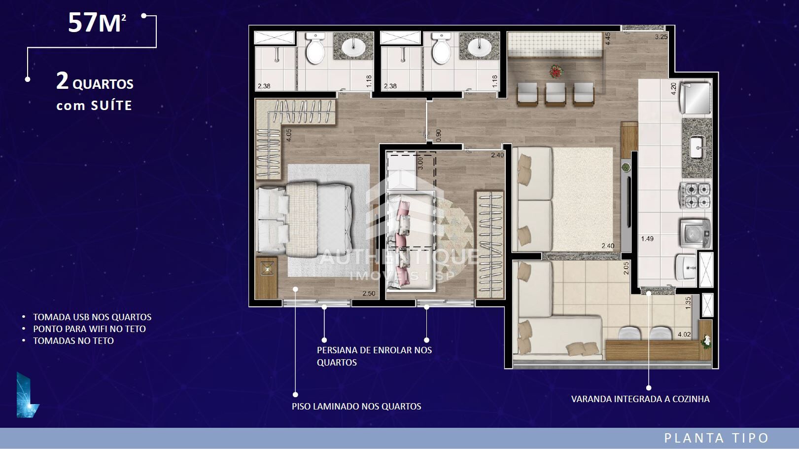 Apartamento, 2 quartos, 56 m² - Foto 48