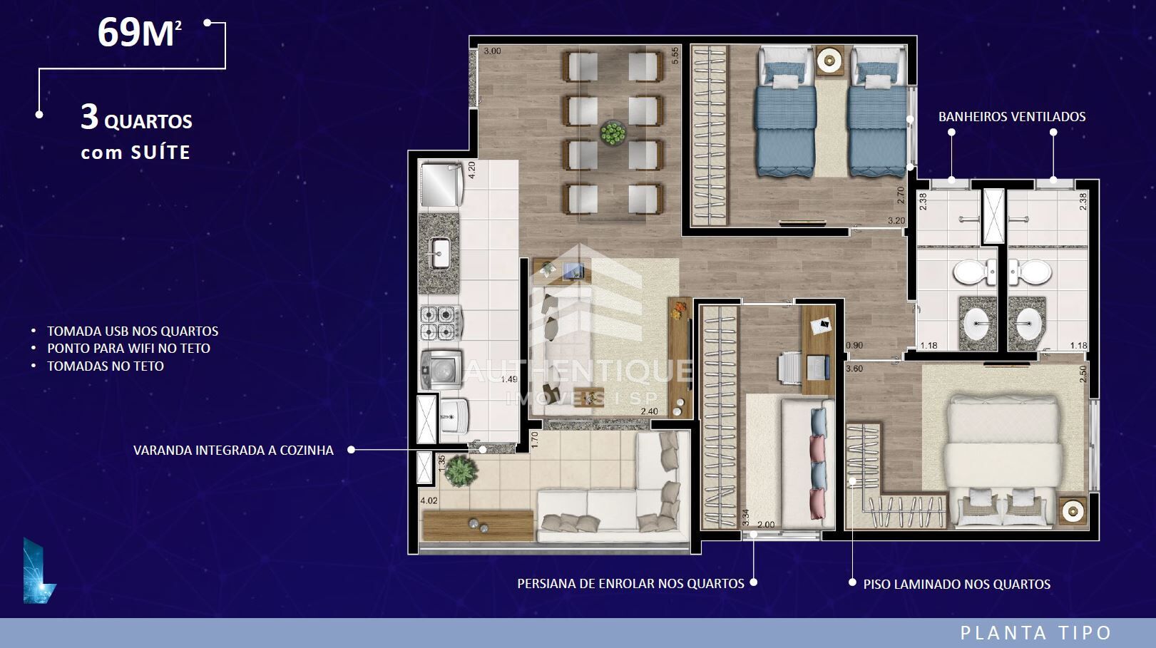 Apartamento, 2 quartos, 56 m² - Foto 51