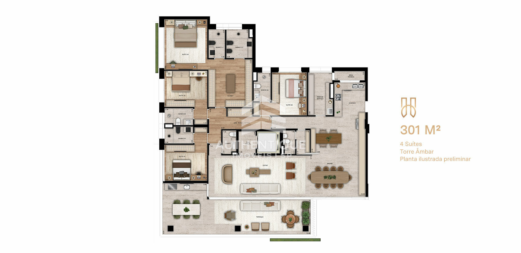 Apartamento, 3 quartos, 231 m² - Foto 29