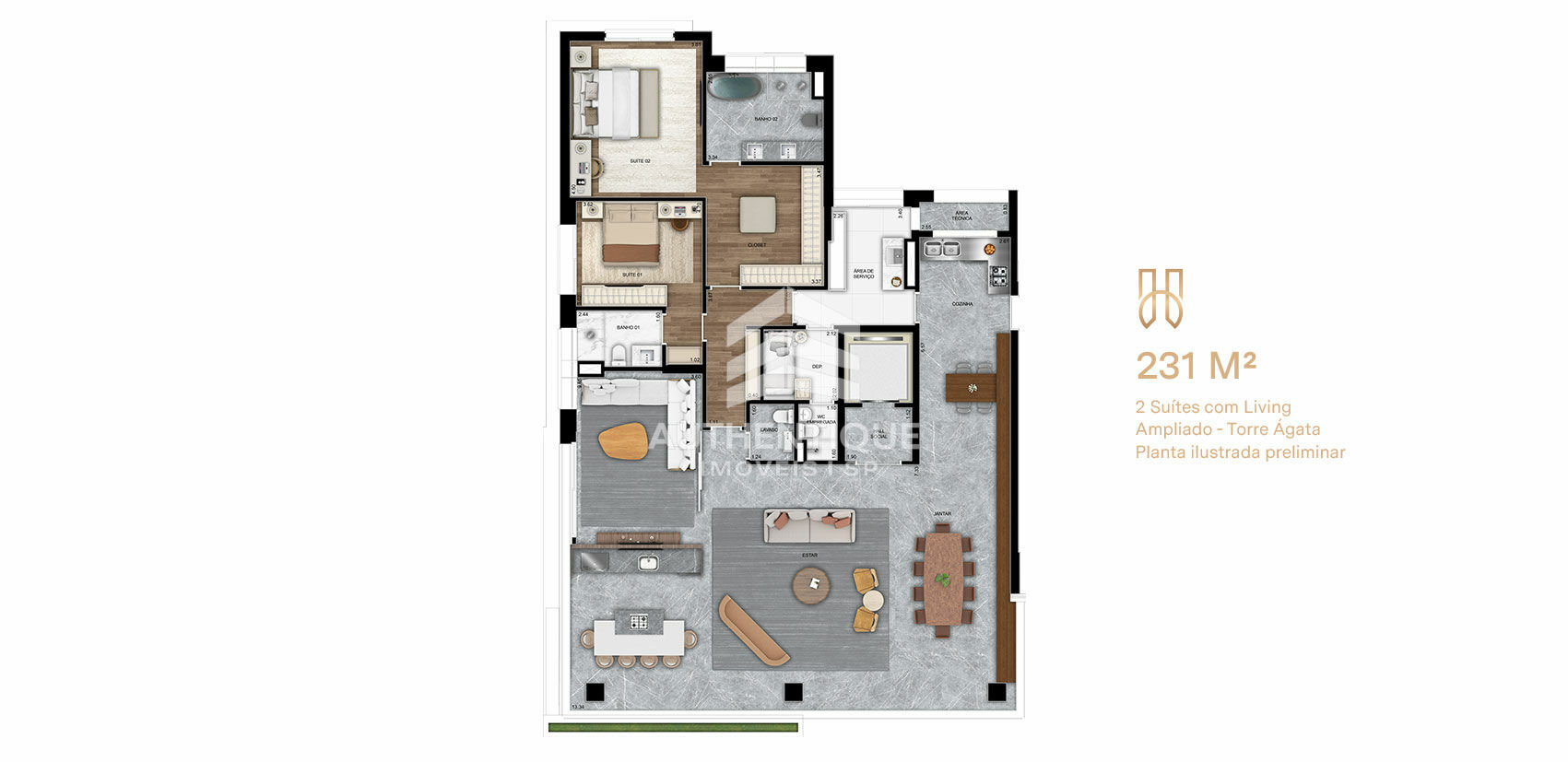 Apartamento, 3 quartos, 231 m² - Foto 26