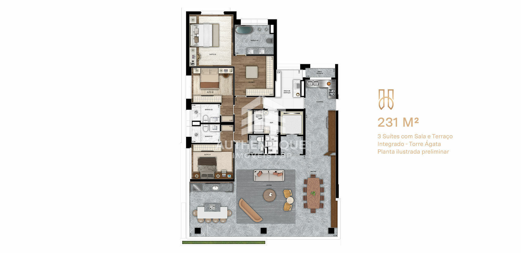 Apartamento, 3 quartos, 231 m² - Foto 28