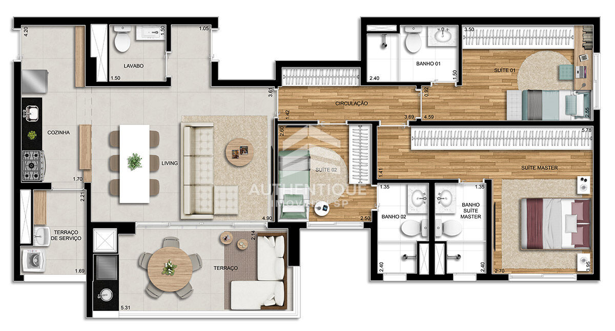 Apartamento, 3 quartos, 107 m² - Foto 27