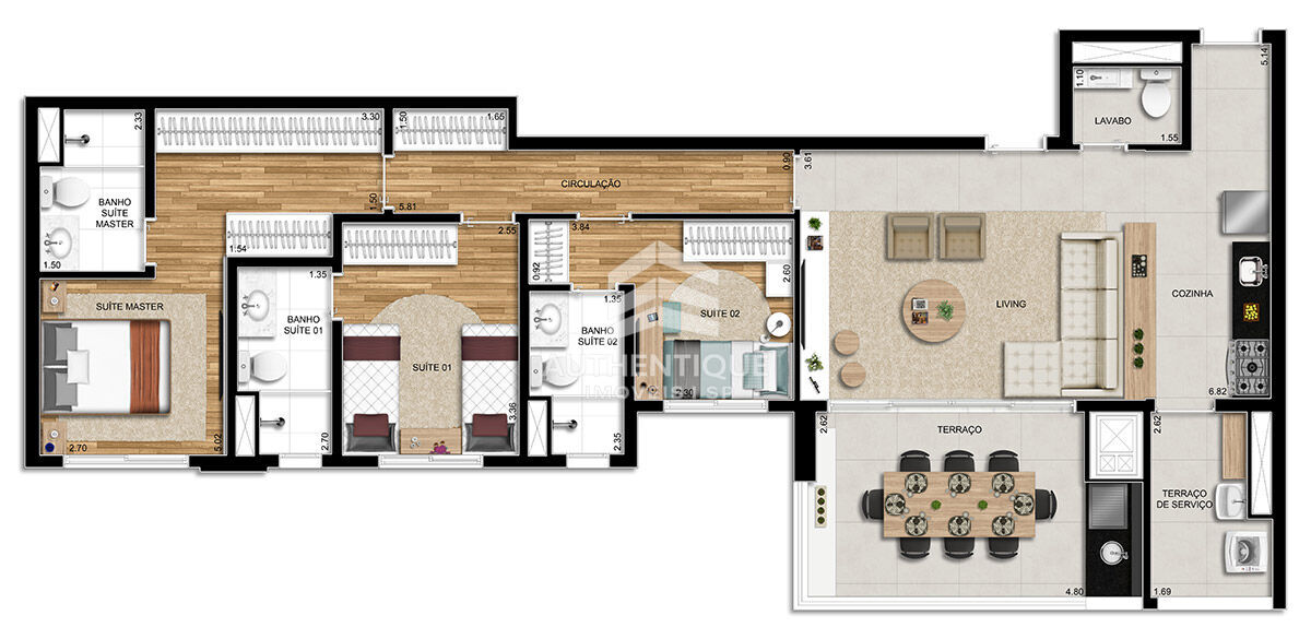 Apartamento, 3 quartos, 107 m² - Foto 28