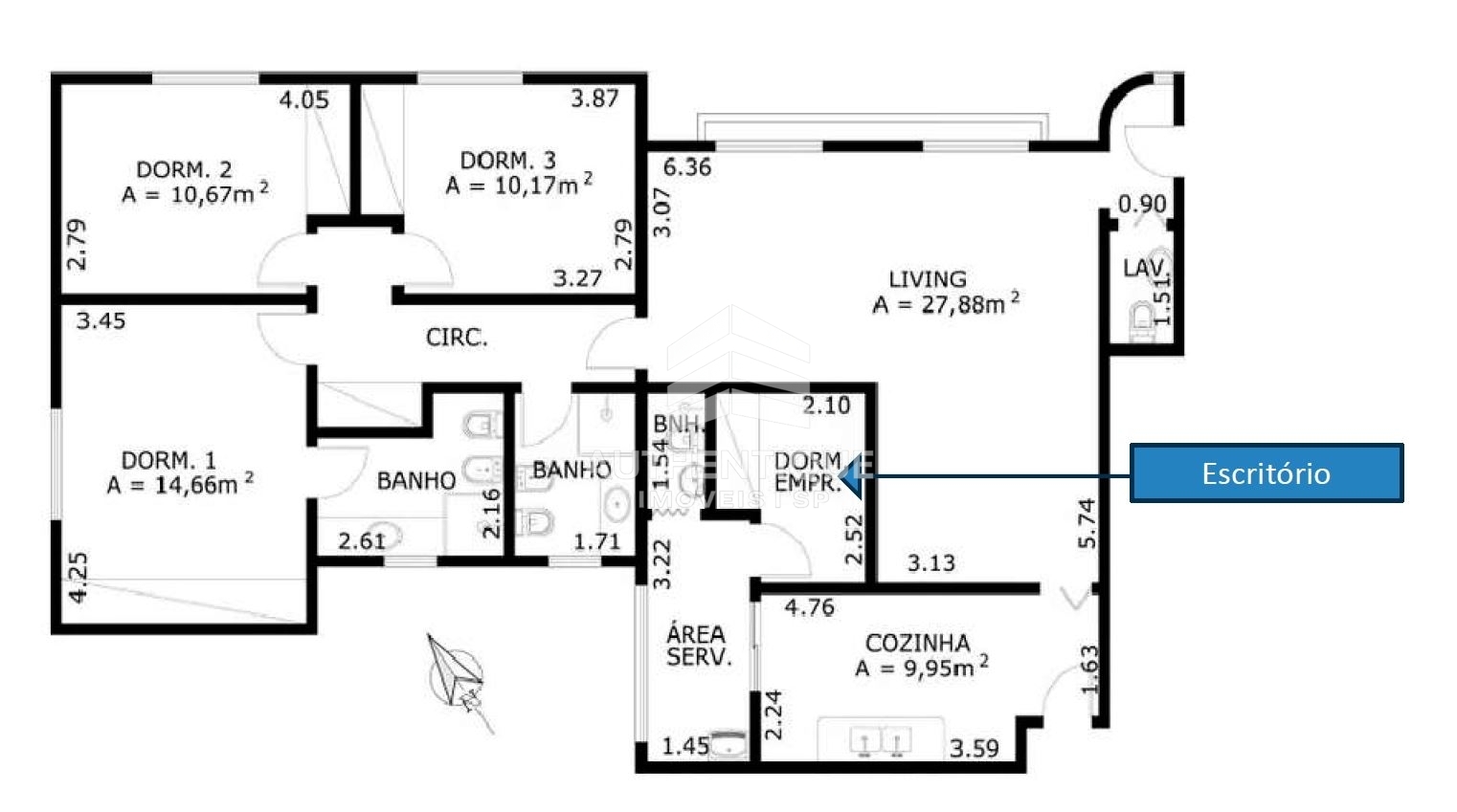 Apartamento, 3 quartos, 107 m² - Foto 33