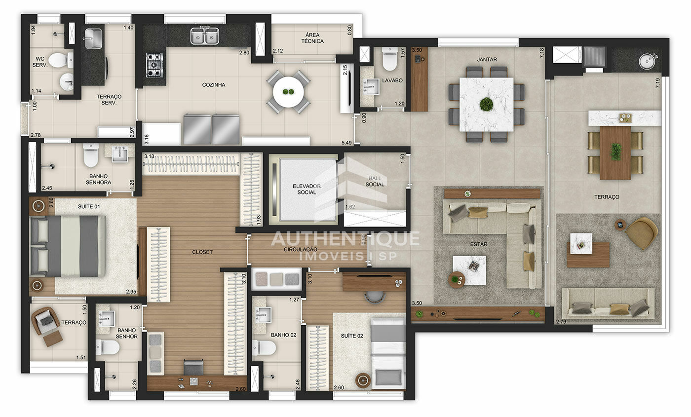 Apartamento, 3 quartos, 141 m² - Foto 13