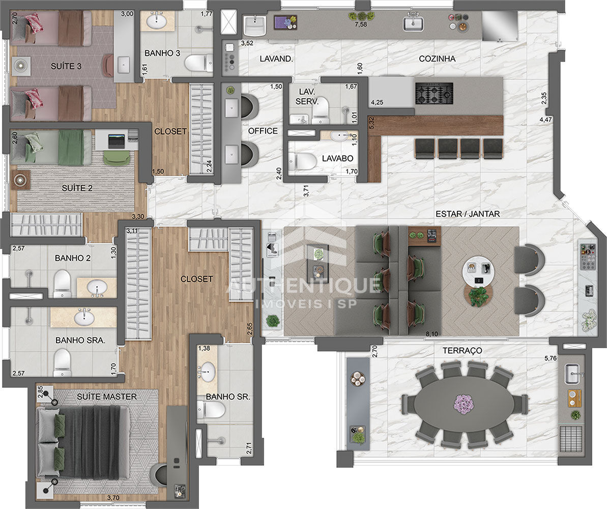 Apartamento, 4 quartos, 132 m² - Foto 45