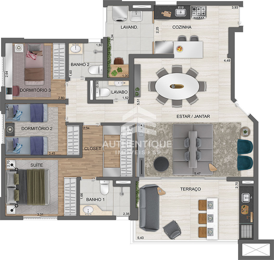 Apartamento, 4 quartos, 132 m² - Foto 41